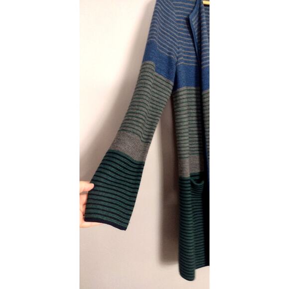 Talbots Flyaway Long Pure Merino Wool Cardigan Size Medium - Picture 6 of 10